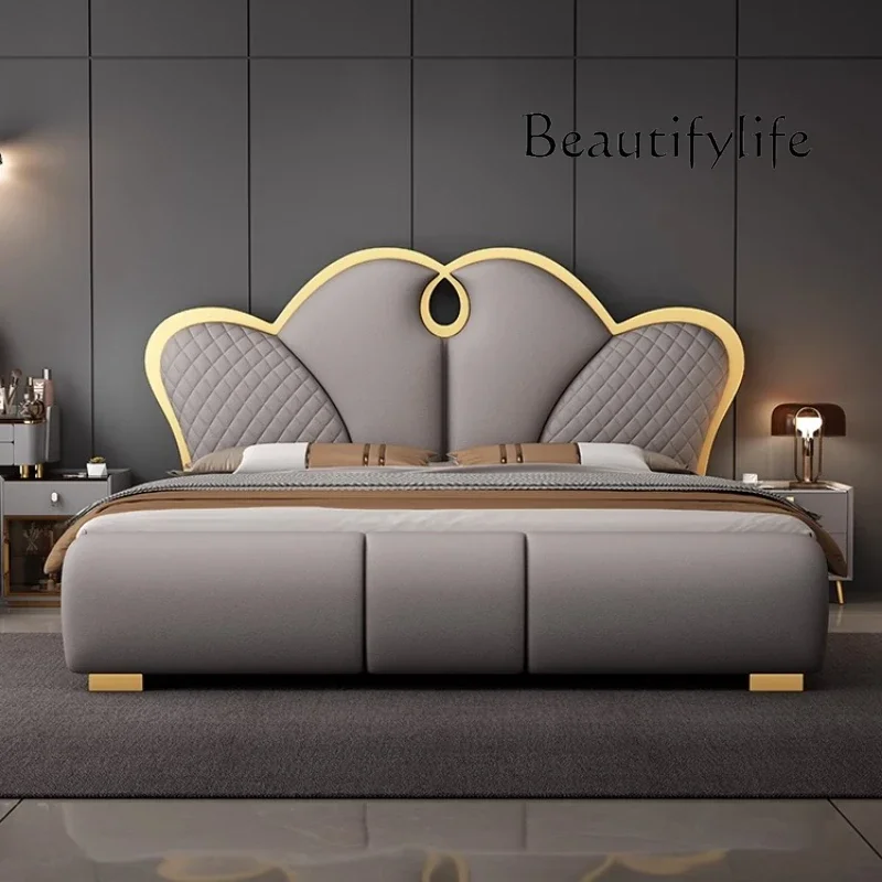 

BJ Princess Classic Beds Beauty Double Luxury Ltalian Beds Reading Comfortable Fashionable Simple Wood Cama Casal Home Furniture