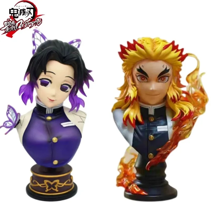 ホット販売アニメデーモンスレイヤー杏寿郎不死川胡蝶しのぶ胸像ハンドヘルドモデル飾り誕生日ギフト