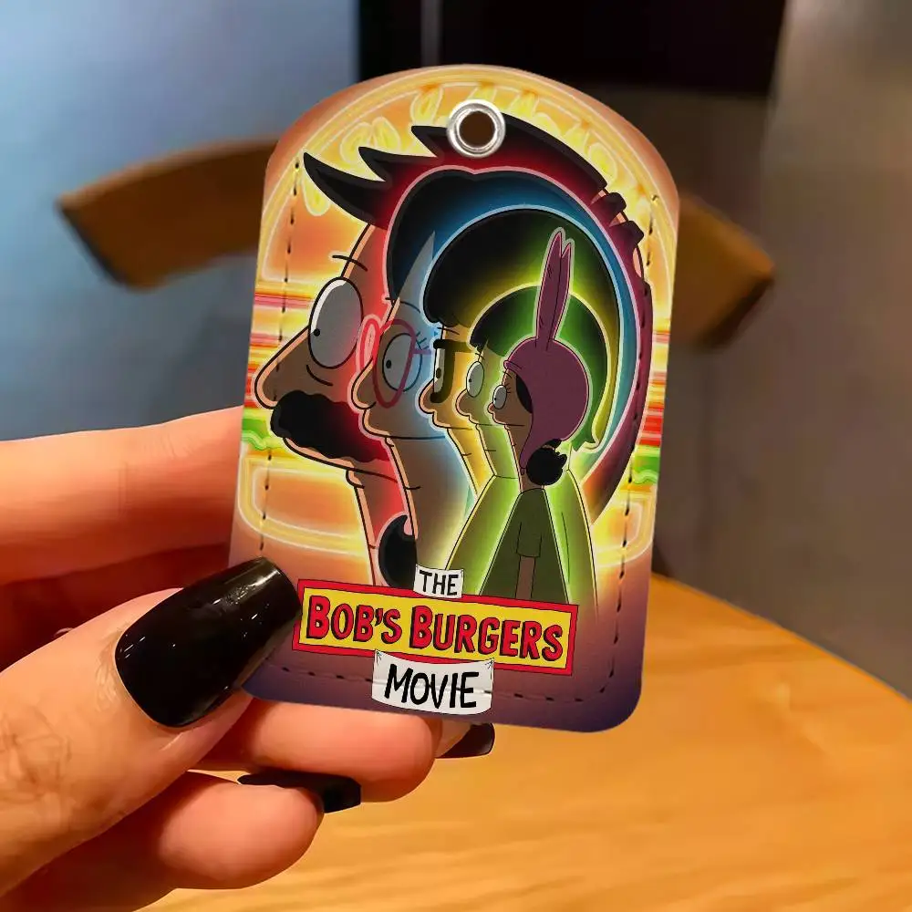 كارتون B-Bobs B-Burgers رائع الأكثر مبيعًا غطاء بطاقة هوية حافلة الطالب باب الوصول إلى المدرسة بطاقة الائتمان الواقية #6