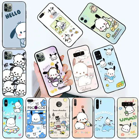 C-20 Pochacco 소프트 케이스 삼성 갤럭시 A30 A30S A40S A41 A53 A6 A7 A8 Plus A9 A81 A82 F62 참고 8 9 양자 2