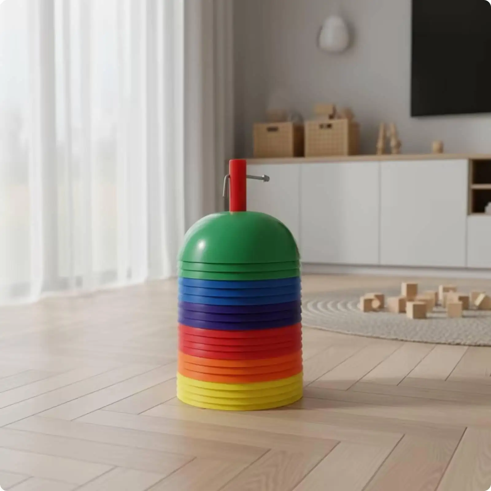 Kids Balance Training Domes with Textured Surface for Sensory Development Indoor Obstacle Course