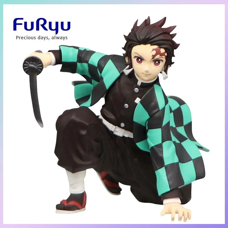 

Фигурка FURYU Noodle Stopper Demon Slayer Танджиро, официальная, аутентичная, из ПВХ, 13 см, крышка для лапши быстрого приготовления, мультяшный дизайн, новая модель