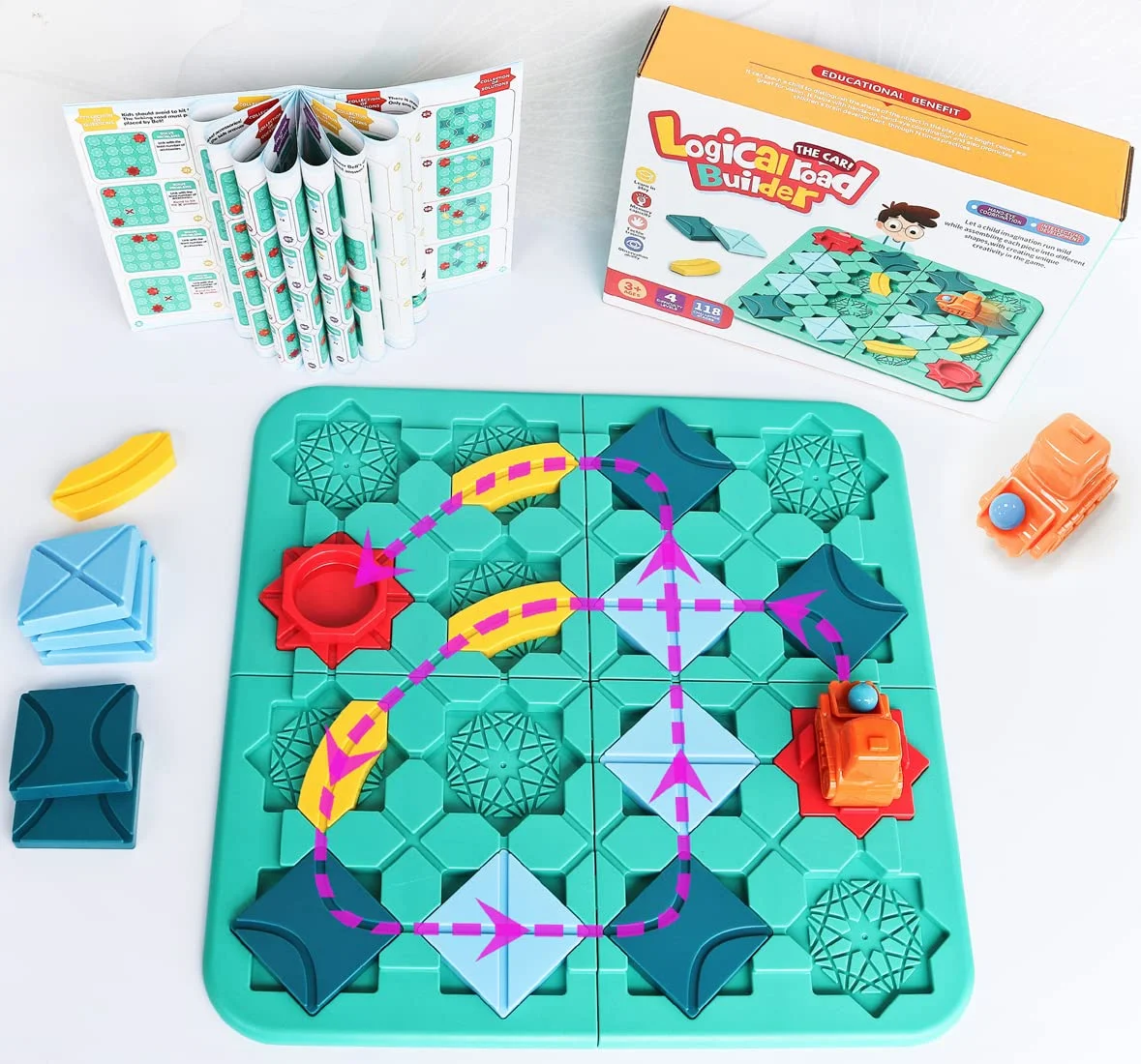 

Kids Road Maze montessori toys Logical Road Builder Game Assembly Building Maze Toy Puzzle learning education Toys For Children