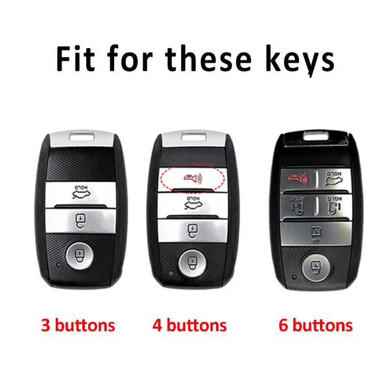 3 4 6 Buttons Auto Shell Fob Car Remote Key Case Cove For KIA K3 KX3 K4 K5 Sorento Optima Picanto Rio Rio5 Sportage Ceed Cerato