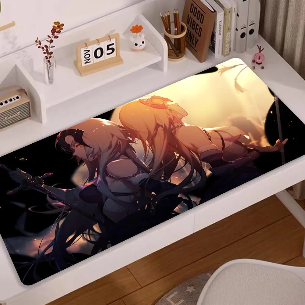 

Anime Natural Rubber Mousepad Fate Grand Order Saber Rin Alter Mousepad Computer Gaming Accessories Non-slip Desk Mat