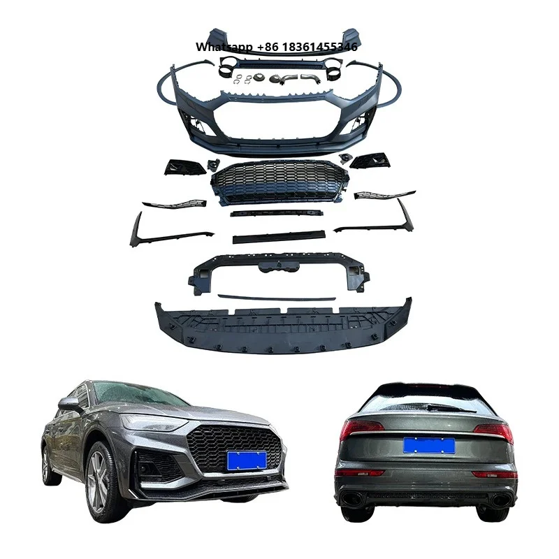 For  Q5/Q5L 2021-2023 Car Modification Upgrade Sport New Front and Rear Bumper Body Kit with Grille Car Upgrade