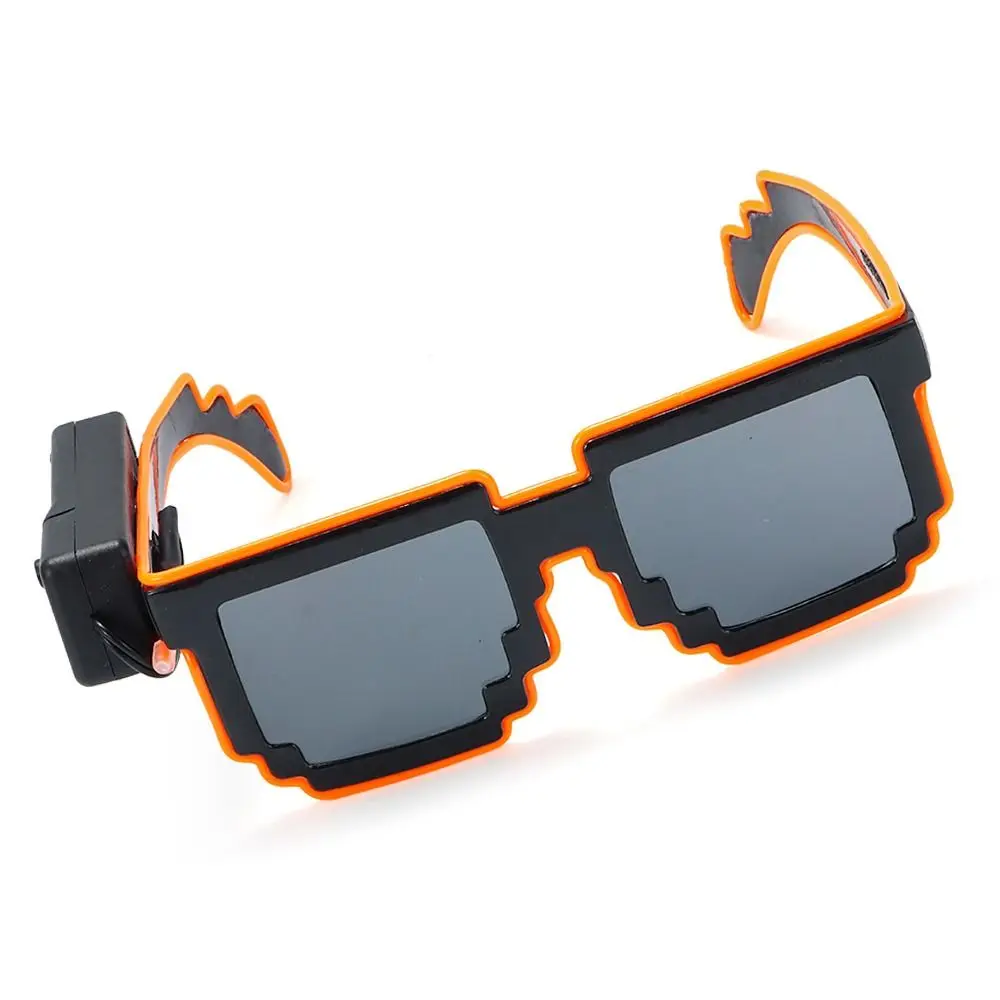 Wireless Mosaic LED Glasses Halloween Christmas Birthday Neon Party Nightclubs Neon Rave Shades Flashing Glasses for Adult Kids