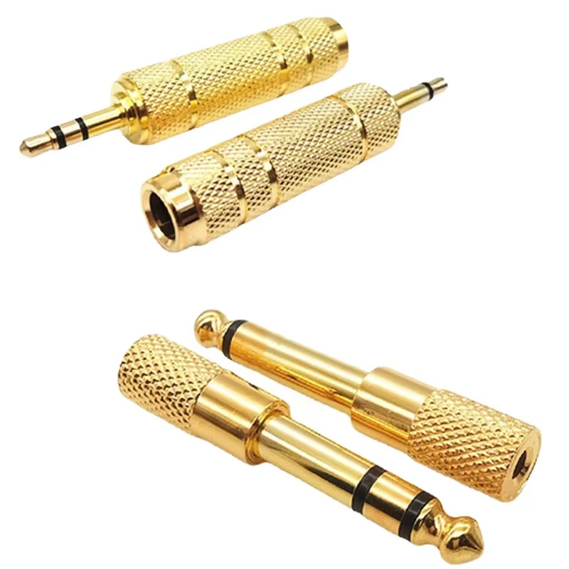 

1/5/10PCS Audio 6.5 to 3.5 / 3.5 to 6.35 adapter amplifier adaptateur casque et micro small to large