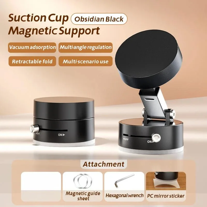 

Adjustable Vacuum Suction Cup Magnetic Phone Holder Lazy Multi-functional Foldable 360 ° holder wall car glass car navigation