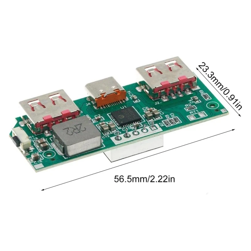 DIY Mobile Power Bank Accessories IP5356 Chip Boost Module 3.7V to 5V 3A Digital Display Fast Charging Motherboard Protection Ci