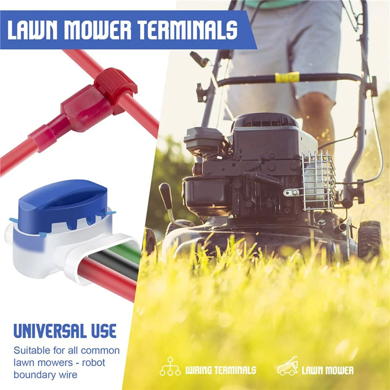 

AB41-72PCS Cable Connectors For Robotic Lawnmowers, Waterproof Connection Cable Wire Connector With Gel Filling