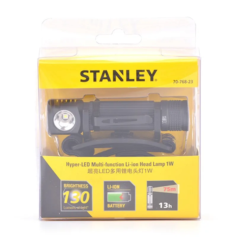 Stanley 70-768-23 LED Headlights Outdoor Strong Light Headworn Auto Repair Work Light Lithium Charging