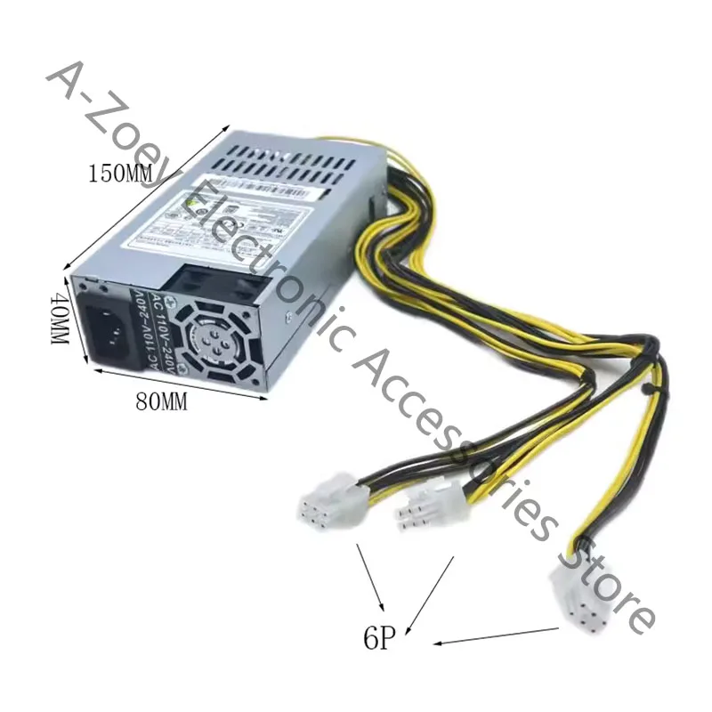 NEw 12V 1U FLEX Server Power Supply 3*6Pin Output Quiet Industrial Power For All-in-One PC 200W 300W 400W 500W