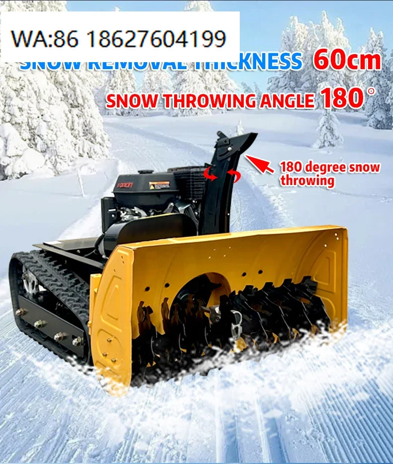 Aftermarket spare parts Battery Remote Control Tracked Snow Blower, portable winter equipment, in stock fast shipping constructi