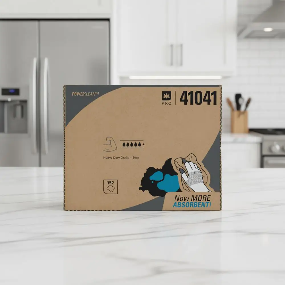 

Heavy-Duty Wipes Cloths, Blue, Extended Use Towels, 152-Sheet Pack