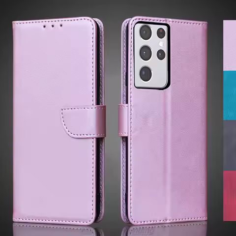 Wallet Flip Cover Leather Case for Samsung Galaxy S21 S 21+ plus Ultra FE 5G Pu Leather Bags protective Holster Fundas Coque
