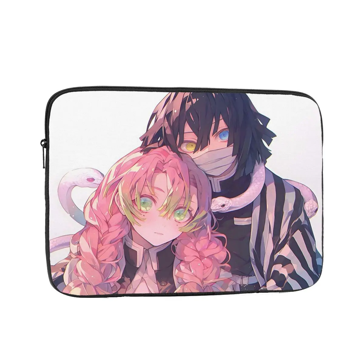 

Mitsuri Kanroji And Iguro Obanai Laptop Sleeve Cover Bag 10 12 13 15 17 Inch Notebook Bag Sleeve Tablet Shockproof Case Bag