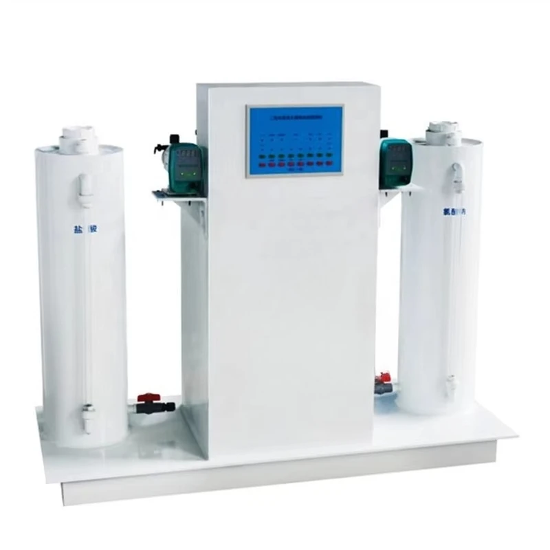 On-site chlorine dioxide generator systems for water disinfection, ClO2 sterilization equipment, and dosing units