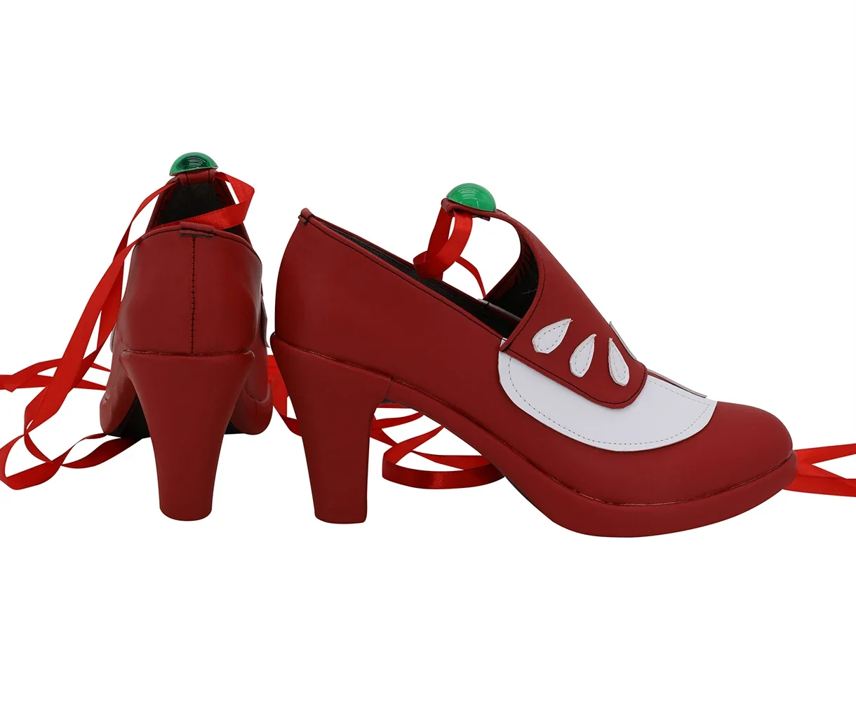 Lailah Shoes Cosplay Tales of Zestiria Lailah Cosplay Boots High Heel Shoes Red Customized Boots for Girls