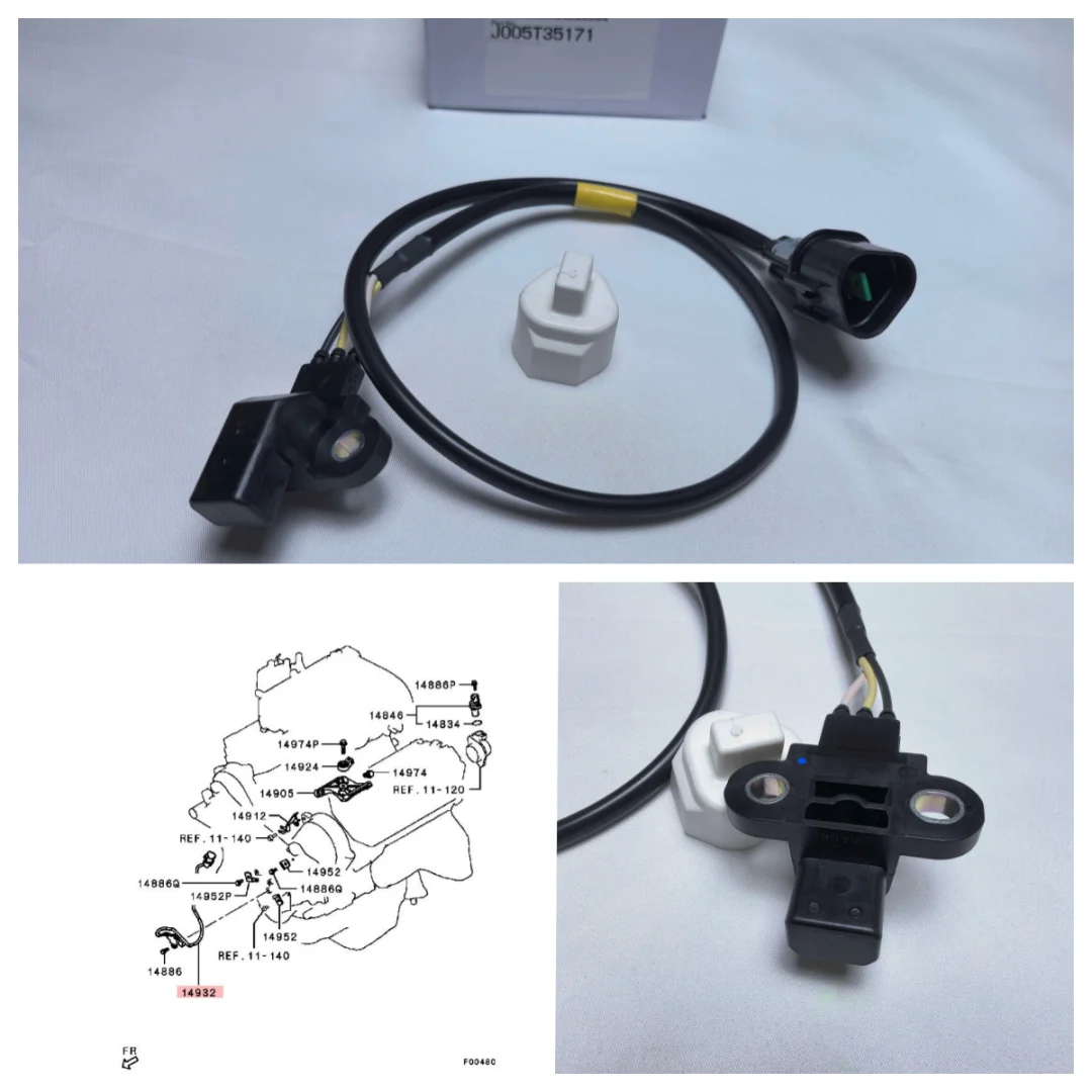 Crankshaft Position Sensor Fit For Pajero Montero V93W V97W L200 MR985145 J5T35171 PC557 CSS9257
