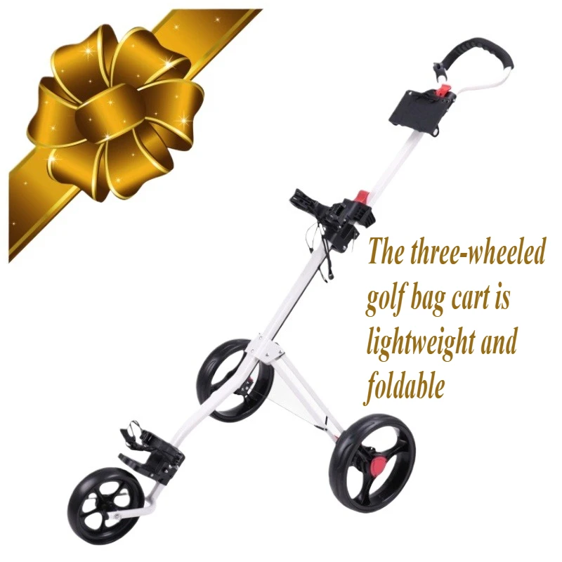 

Тележка для сумки для гольфа складная, легко собираемая, трехколесная тележка 6,17 кг