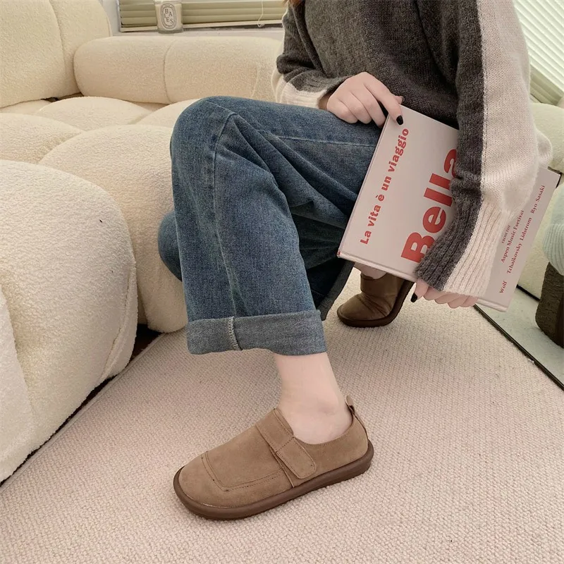 Korean Shoes Female Footwear 2024 New Dress Summer Comfortable Flat Fashion Mary Janes Shoes Woman 2024 Female Footwear Modis Ne