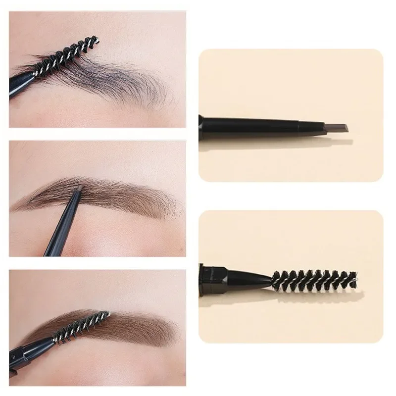 Small Gold Bar Eyebrow Pencil Waterproof and Sweatproof Non-decolorizing Lasting Ultra-fine Core Female Gray Brown