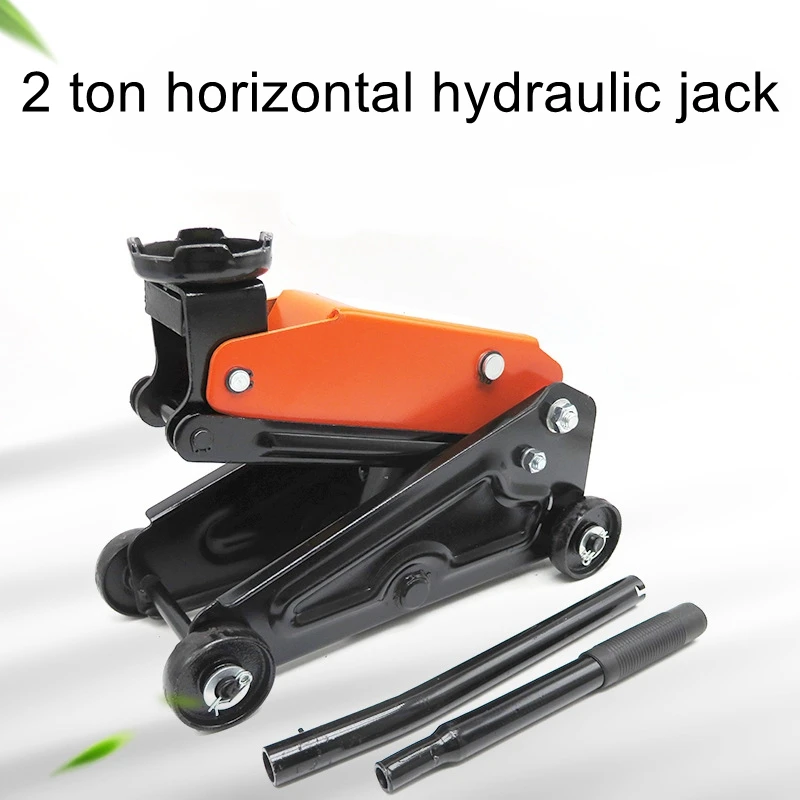 Upgraded version 2 ton horizontal hydraulic jack car 2T on-board tire change car jack car van car jack