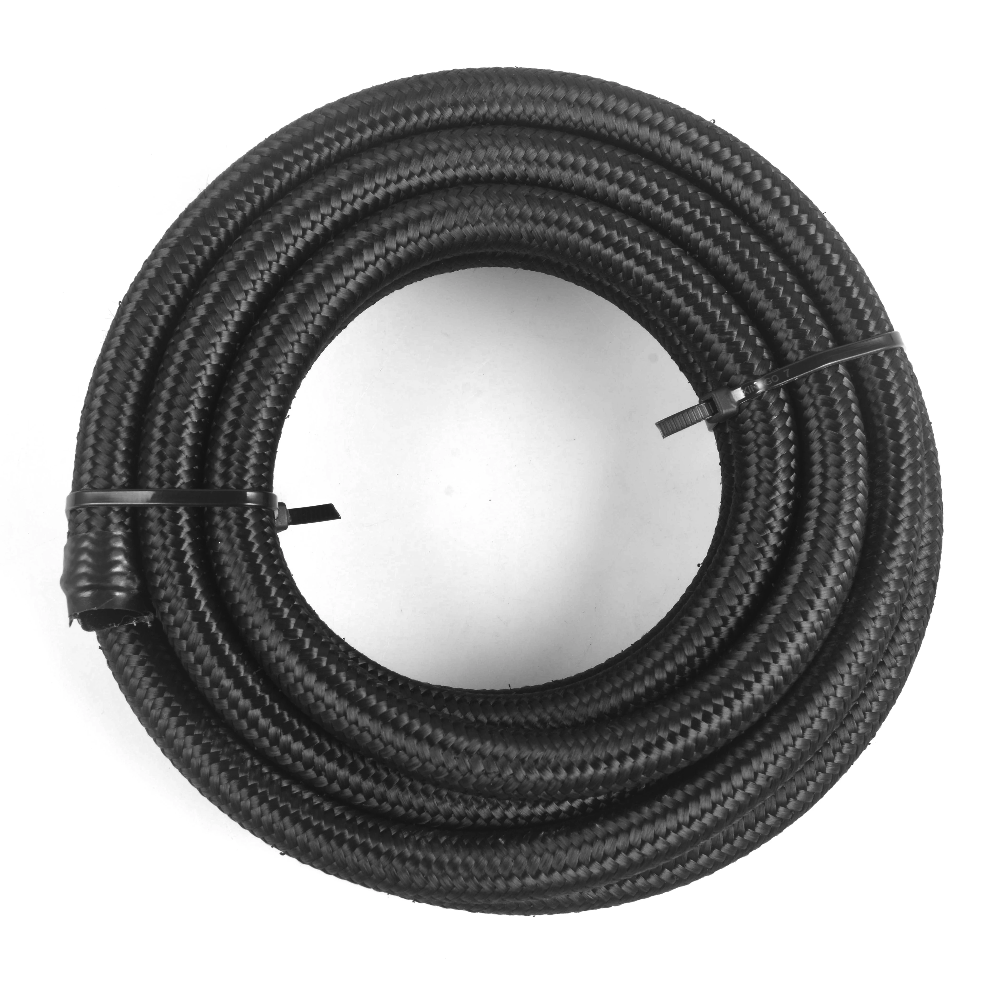 AN6/8/10 Nylon Brained Stainless Steel Braided Pipe Tube Oil Hose Line Hose Tube Oil Fuel Hose Oil Gas Line 3/6M