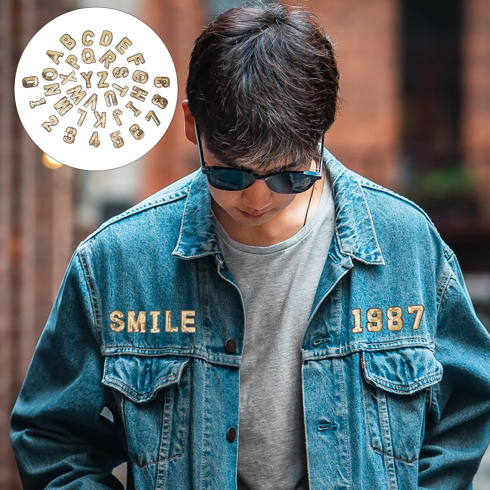 

36pcs Embroidered Alphabet Sewing Patches Iron On Letters A-Z Diy Decorative Repair Patch For Clothing Backpacks Shoes