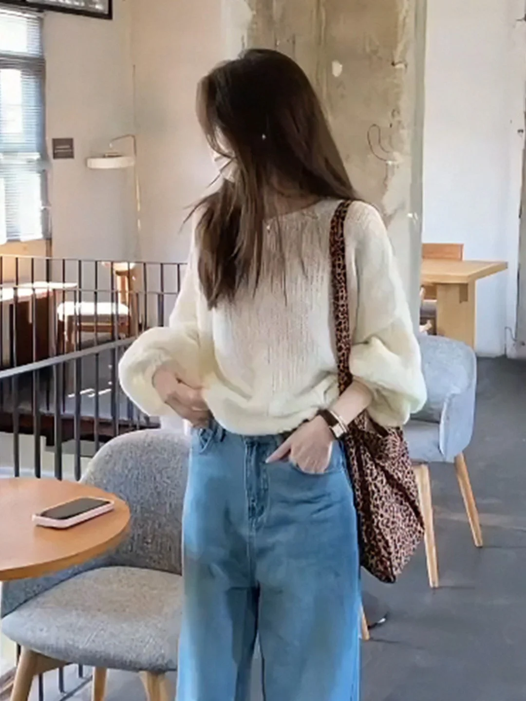 

plus Size Knitwear Top Casual Loose Soft Spring New Sle Korean Lazy Sle Faionable All Match Fat MM High Waist Hollow out