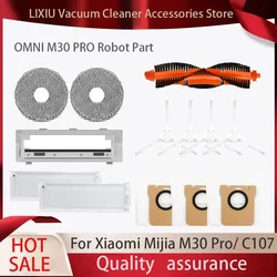 Zubehör für xiaomi mijia m30 pro c107 Ersatz walze Hauptseite bürste Hepa Filter Mop Stoff Staubbeutel Ersatzteile