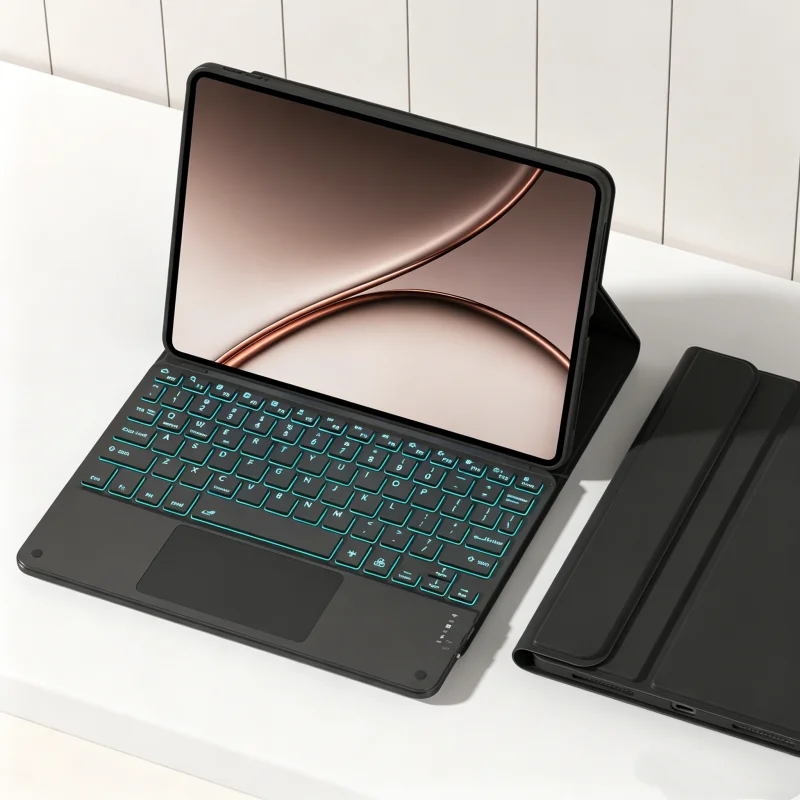 

Touchpad Keyboard Case for OPPO Pad 5 Pro 13.2 inch 2026 Tablet Cover 7-Color Backlight TrackPad Keyboard For OPPO Pad5 Pro