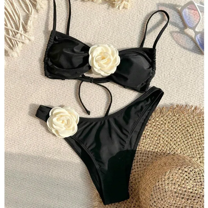 Floral Sexy Bikinis Swimsuits Women Swimwear Push Up Female Beach Swim Wear Bathing Suits Brazilian Bikini Set Pool Bather 2024