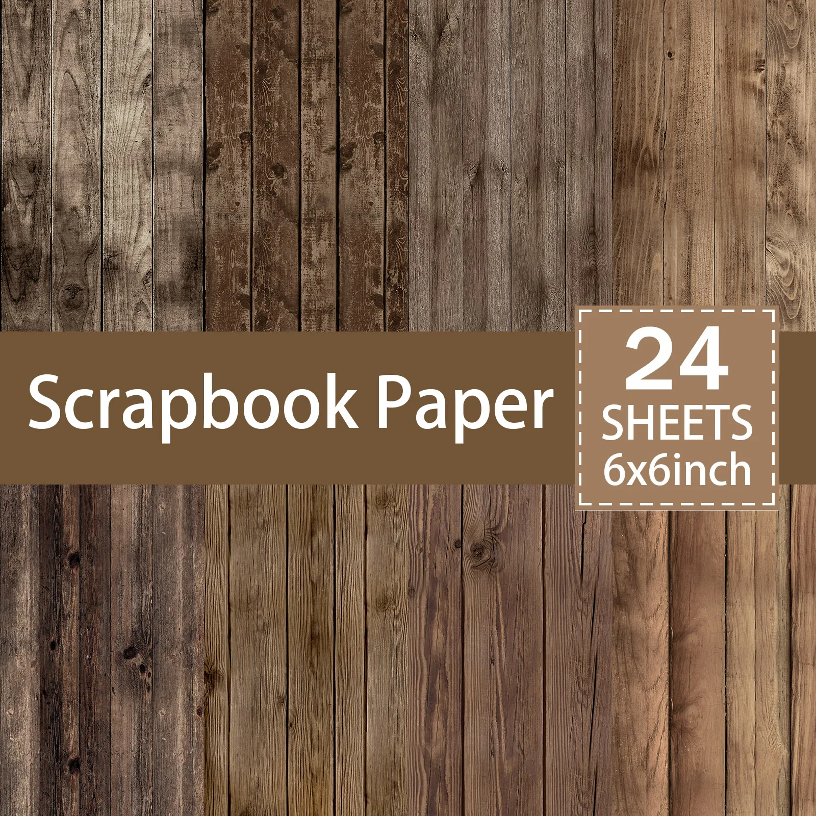 24 vellen 6 inch formaat Vintage Grain Achtergrond Vintage Grunge Journal Planning Scrapbooking