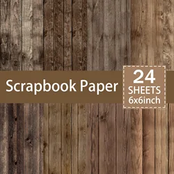 24 Sheets 6 inch Size Vintage Grain Background Vintage Grunge Journal Planning Scrapbooking