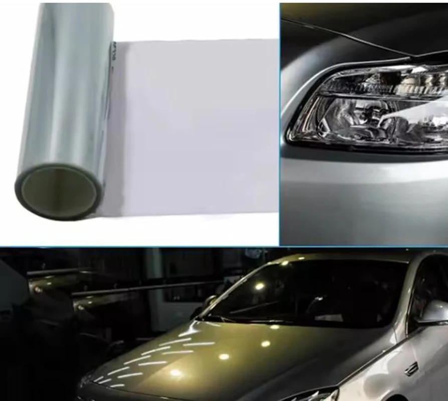 

2pcs Adhesive Invisible Car Cover Protective Film Car Protective Film Transparent Anti Kick Film Paint Protection Film Vinyl