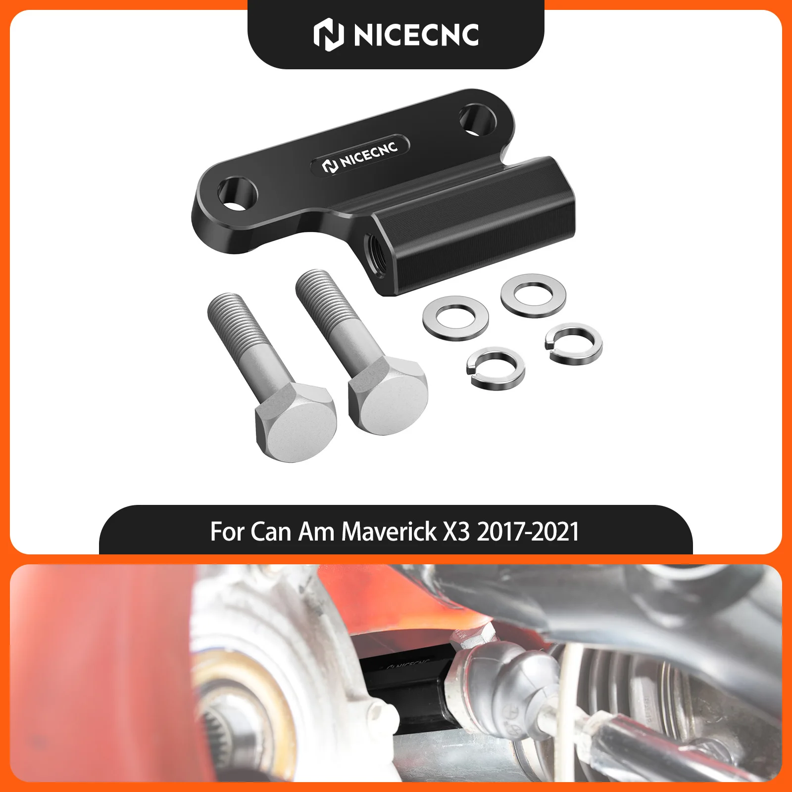 NICECNC For Can Am Maverick X3 R Max Turbo DPS 2017-2021 Steering Tie Rod Flag Stabilizer Aluminum UTV Accessories 703500959