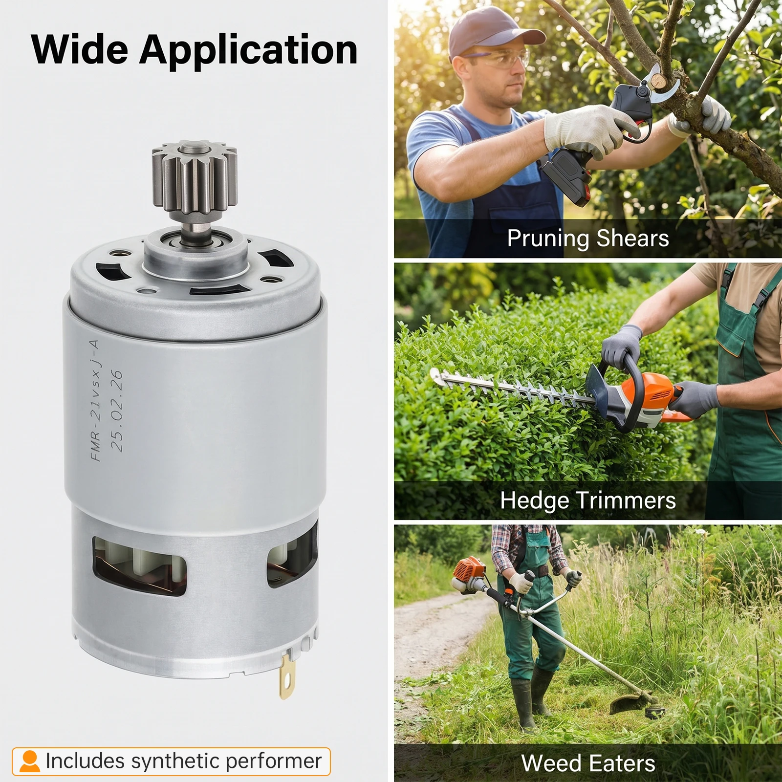 RS775 DC Motor 12 Teeth Gear 18V 21V 20000 24000 RPM RS 775 Motor for Electric Lawn Mower Chainsaw Hedge Trimmer