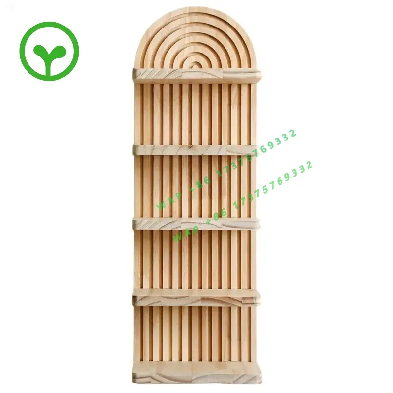 26 StyleHot Selling In 2025Wooden Antique Door Design, Wooden Crafts, Solid Wood Wall Mounted Flowerpot Storage Rack, Hanging De
