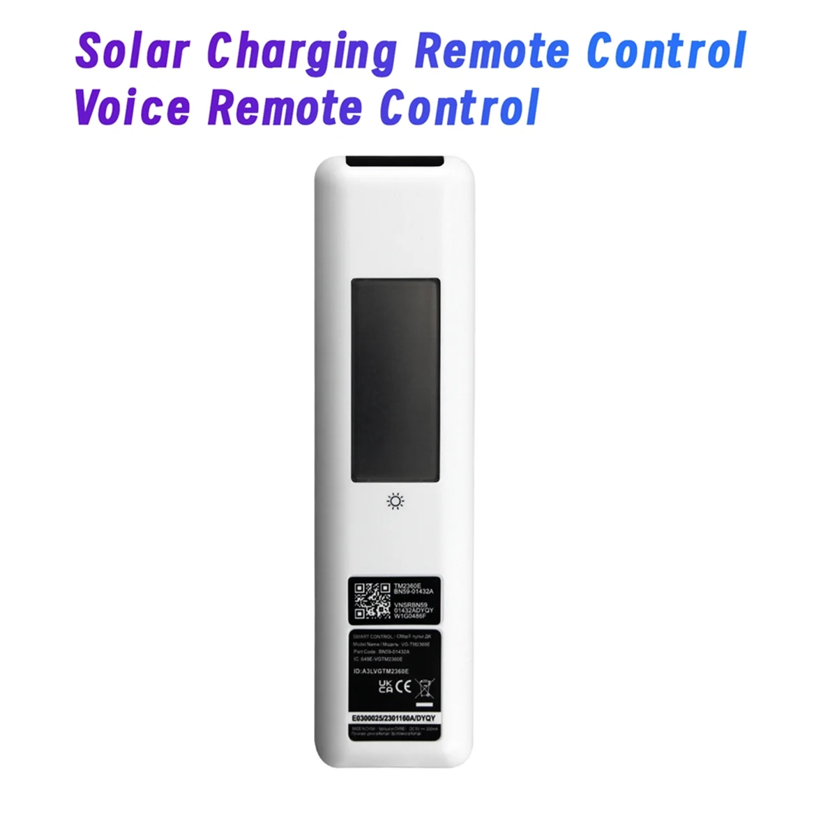 A07I Zamiennik dla BN59-01432A Smart TV Voice Remote Solar Charging Remote dla Neo QLED 8K 4K TV Series