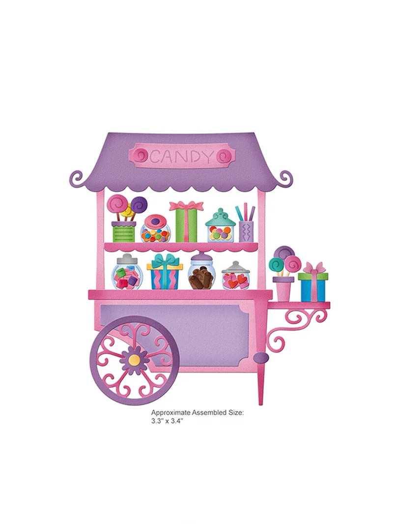 New in May 2022 Cupcakes Candy Cart Ice Cream Sundaesmetal cutting layering dies crapbook die photo album decoration card craft
