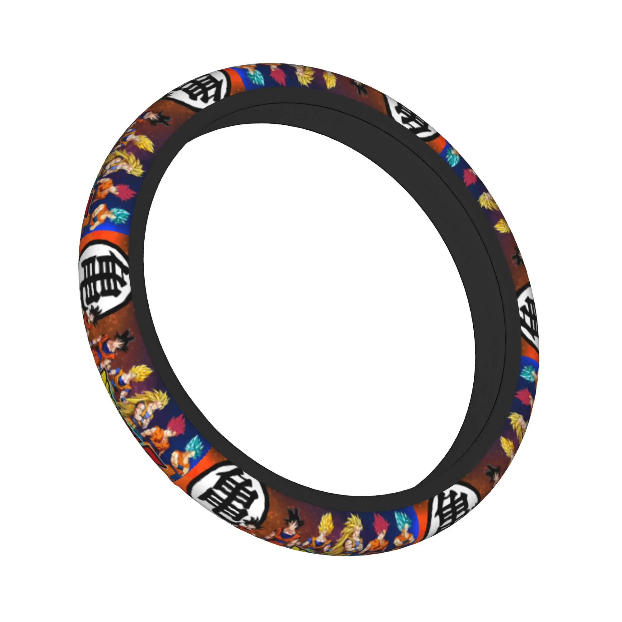 Dragon Ball Z Car Steering Wheel Cover 38cm Anti-slip Cartoon Auto Steering Wheel Protector Colorful Car-styling Car Accessories - view 3
