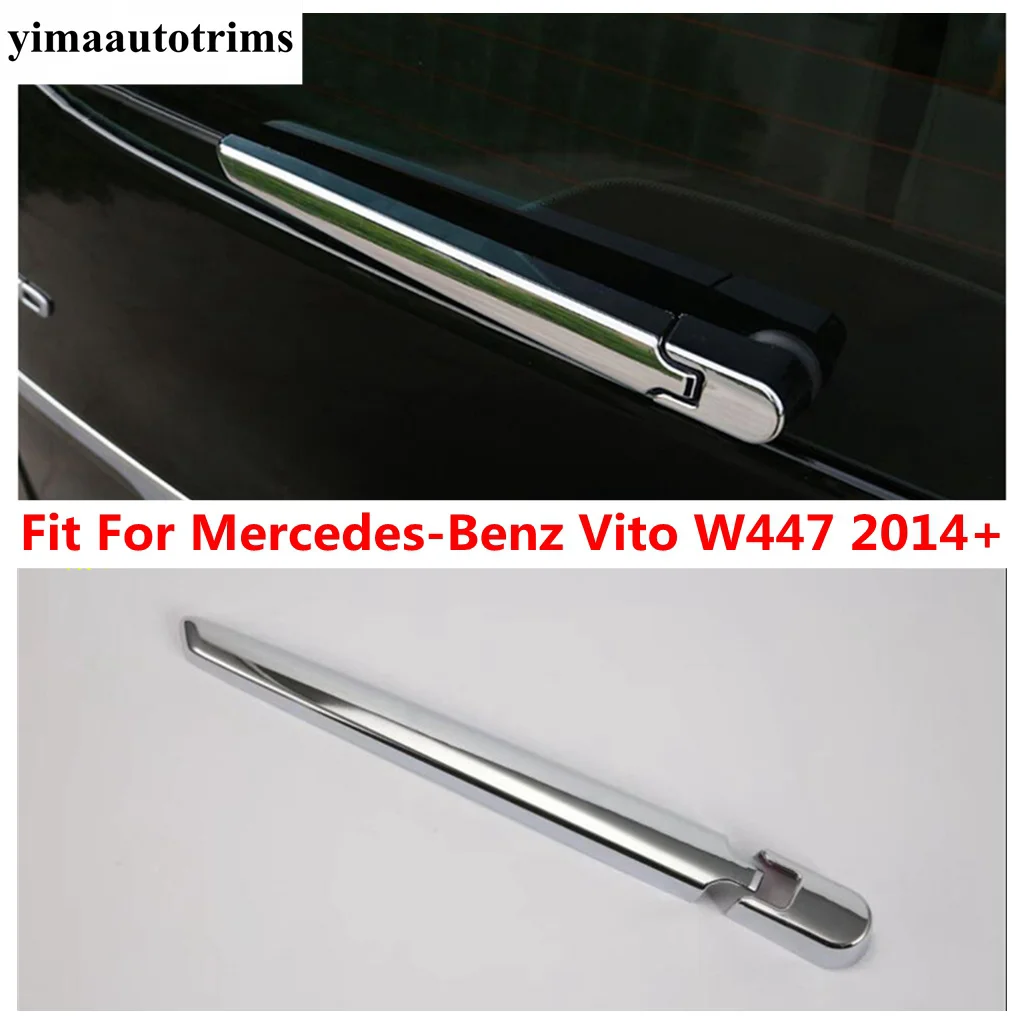 

Rear Window Rain Wiper Decoration Cover Trim For Mercedes-Benz Vito W447 2014 - 2018 Car ABS Chrome Accessories Exterior