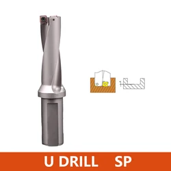 Punte per trapano in metallo serie LIHAOPING SP 15mm-40mm profondità 2D 3D 4D Indexable U Drill Machinery tornio CNC inserti in carburo d'acqua SPMG