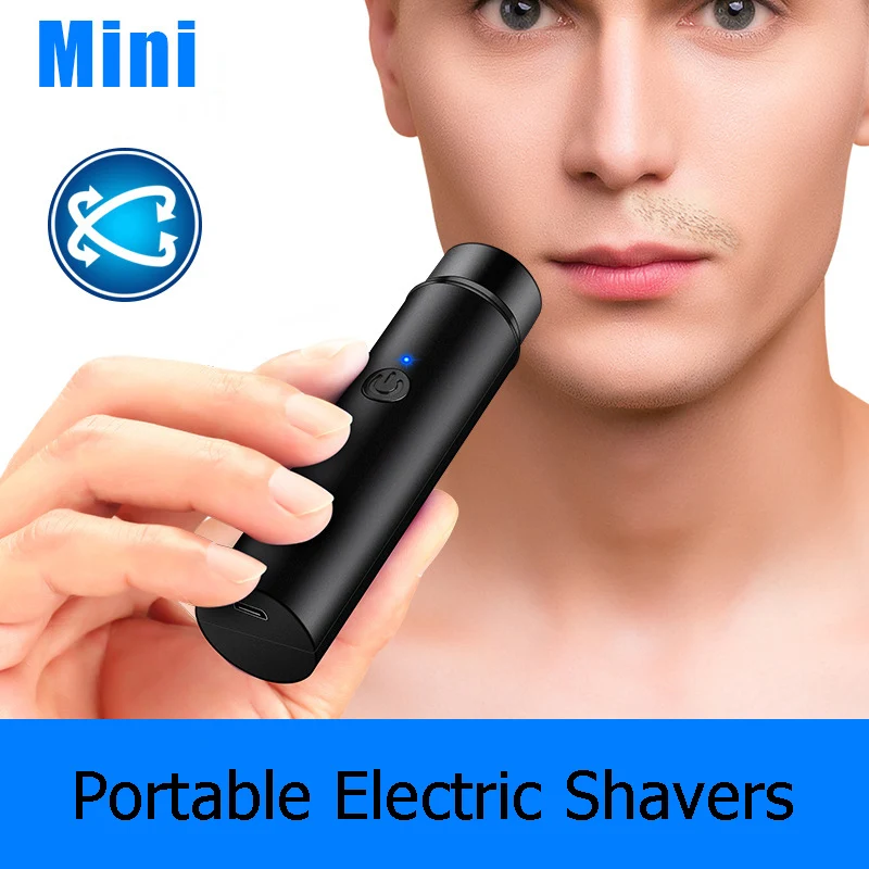 Mini Electric Shavers Automatic Razor Trimmer Portable Beard bass Shaver Fast Rechargeable Razors Travel Car Shaving Machine