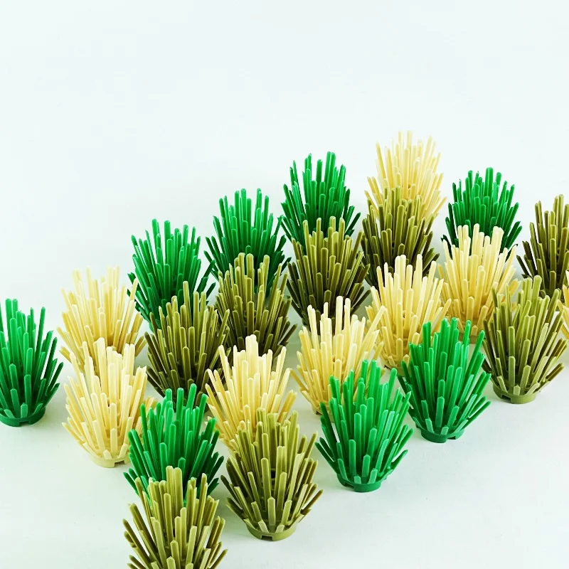 Grass Shrub Plant 8pcs Building Blocks DIY Toys Farm Plants Forest Rainforest Assembly Toys Construction Accessories