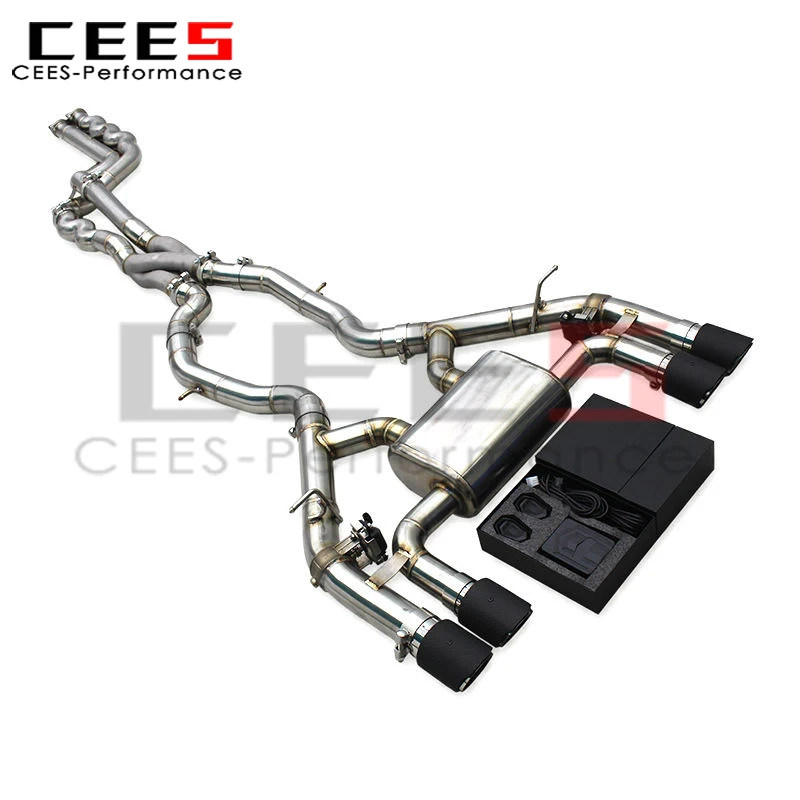 CEES SS304 Equal Length MidPipe With Z Pipe for BMW M2C/M2 Competition S55 F87 3.0T 2018-2023 Bolt-on Valved Exhaust