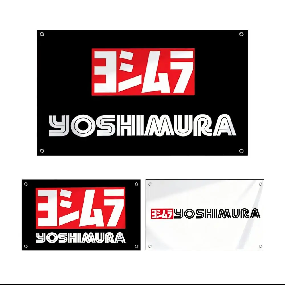 Y-Yoshimura Motorsports Flags Custom Wall Hanging Background Art Banner For Bedroom Home Living Room Outdoor Decor
