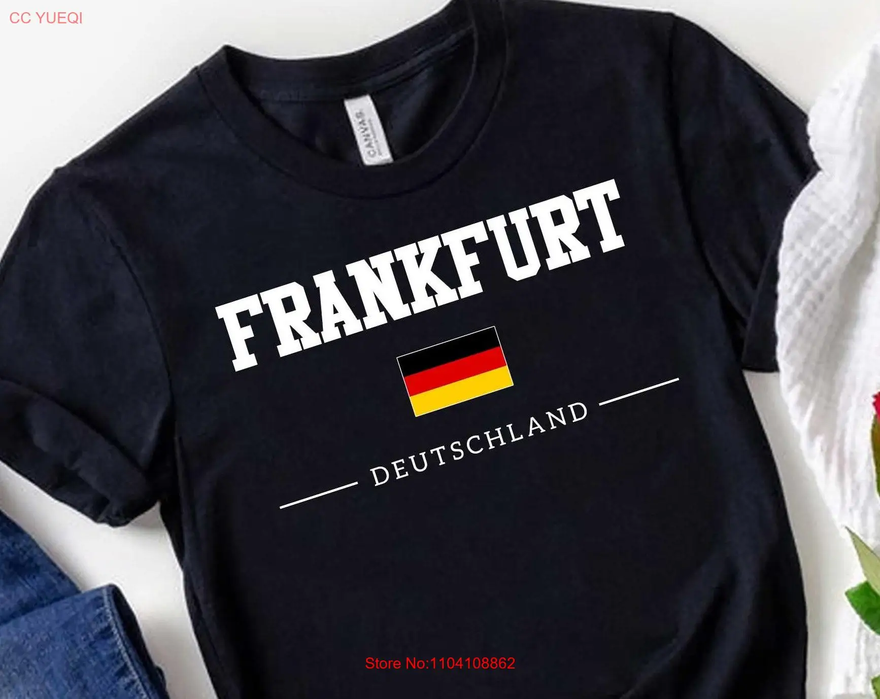 Germany T Shirt German Roots Flag Pride Travel long or short sleeves